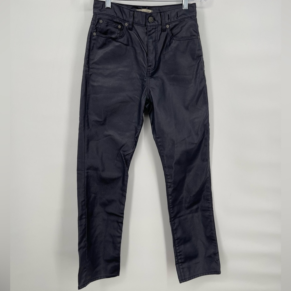 Madewell Women's High-Rise Skinny Coated‎ Jeans Blue Denim Dark Wash Jeans 26